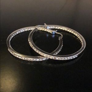 Chloe + Isabel rhinestone hoop earrings